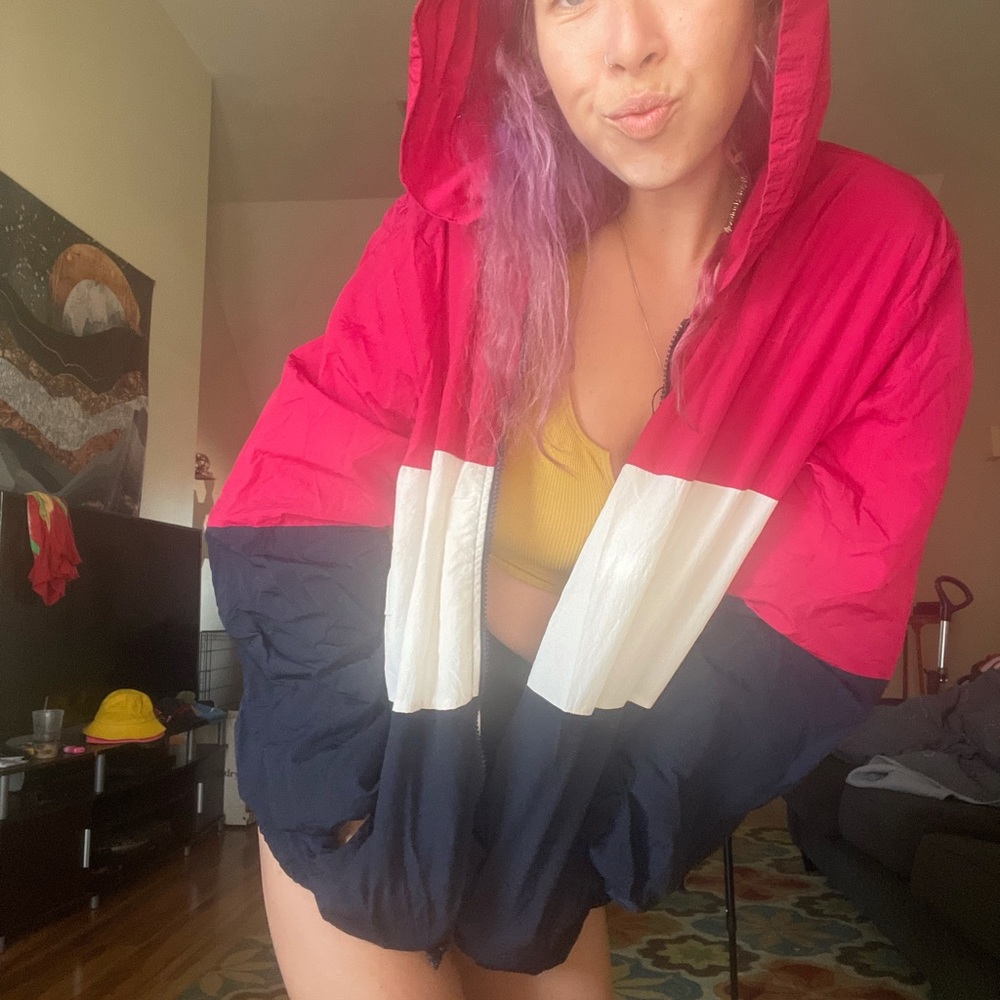 90s vibe windbreaker jacket